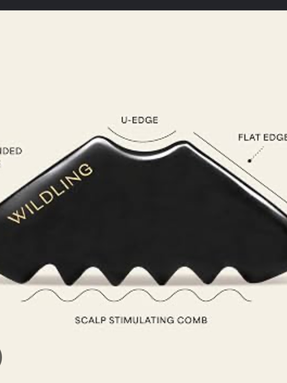 WILDLING Empress Gua Sha Scalp Stimulating Comb